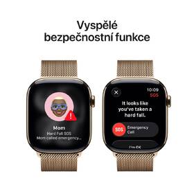 Chytré hodinky Apple GPS + Cellular 46mm zlatý titan - zlatý milánský tah - M/L 

 obrázek produktu 5 z 7