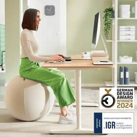Sedací míč Leitz Ergo Anti-Roll Light Grey, 55cm šedý

 obrázek produktu 1 z 10
