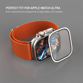 Tvrzené sklo FIXED Armor prémiové, s ocelovým rámečkem na Apple Watch Ultra (49mm) titanium

 obrázek produktu 1 z 5