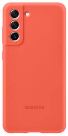 Kryt na mobil Samsung Silicone Cover na Galaxy S21 FE - coral 

 obrázek produktu 2 z 4