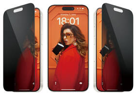 Tvrzené sklo PanzerGlass Privacy na Apple iPhone 15 Pro s instalačním rámečkem 

 obrázek produktu 1 z 10