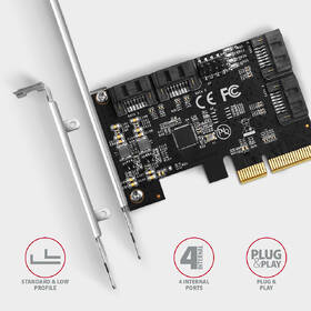 Řadič Axagon PCES-SA4X4 - 4x SATA 6G port 

 obrázek produktu 1 z 3