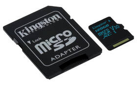 Paměťová karta Kingston MicroSDXC 128GB UHS-I U3 (90R/45W) + adapter 

 obrázek produktu 1 z 12