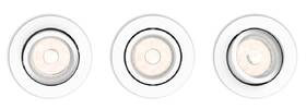 Vestavné svítidlo Philips Enneper, kruh, GU10, 3 ks bílá barva
