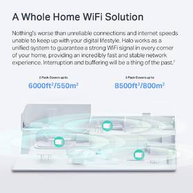 Komplexní Wi-Fi systém Mercusys Halo H90X, AX6000 WiFi6 Mesh (3-pack) bílá barva
