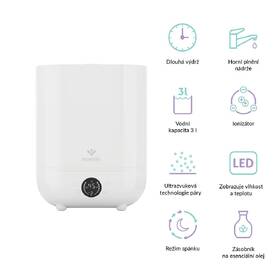 Zvlhčovač vzduchu TrueLife H5 Touch bílý

 obrázek produktu 1 z 6
