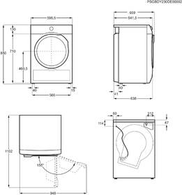 Sušička prádla Electrolux EW7D384UC bílá barva
