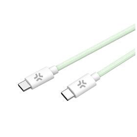 Kabel Celly USB-C/USB-C, opletený (bavlněný), 60 W, 1,5 m zelený

 obrázek produktu 1 z 2