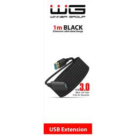 Kabel WG USB/USB prodlužovací, 1m černý

 obrázek produktu 5 z 5