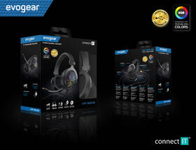 Headset Connect IT Evogear Ed.3 černá barva
