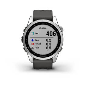Chytré hodinky Garmin fenix 7S Glass - Silver / Graphite Silicone Band 

 obrázek produktu 3 z 10