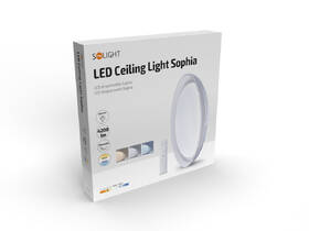 Stropní svítidlo Solight Sophia, 30W, 2100lm, stmívatelné, dálkové ovládání bílé

 obrázek produktu 11 z 11