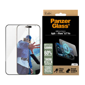 Tvrzené sklo PanzerGlass Gaming na Apple iPhone 16 Pro Max s instalačním rámečkem 

 obrázek produktu 1 z 4