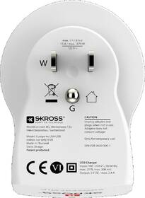 Cestovní adaptér SKROSS USA USB pro použití ve Spojených státech, vč. 2x USB 2400mA 

 obrázek produktu 2 z 7