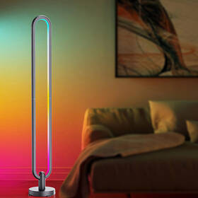 Stojací lampa Solight LED smart Rainbow, oválná, Wi-Fi, RGB, CCT, 105cm 

 obrázek produktu 4 z 7
