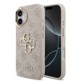 Kryt na mobil Guess PU Leather 4G Metal Logo Gold Frame MagSafe na Apple iPhone 17 růžový

 obrázek produktu 1 z 7