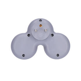 Rozbočovací zásuvka Solight 2x zásuvka, max. 3680W, vypínač šedý/bílý

 obrázek produktu 2 z 2