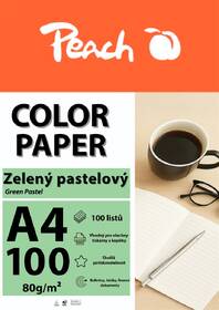 Papíry do tiskárny Peach Color A4 - 100 listů (pastelové) zelené

 obrázek produktu 2 z 2