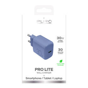 Nabíječka do sítě Puro PRO LITE, USB-C, PD 30 W modrá

 obrázek produktu 1 z 1