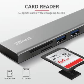 USB Hub Trust Halyx Fast USB-C 

 obrázek produktu 7 z 11