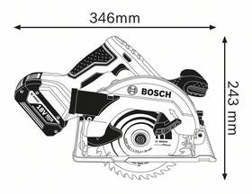 Okružní pila Bosch GKS 18 V-57 (bez baterie) 

 obrázek produktu 8 z 8