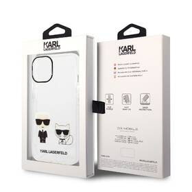 Kryt na mobil Karl Lagerfeld Ikonik Karl and Choupette na Apple iPhone 14 Plus průhledný

 obrázek produktu 3 z 3