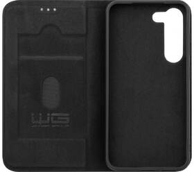 Pouzdro na mobil flipové WG Duet Samsung Galaxy S23 5G černá barva
