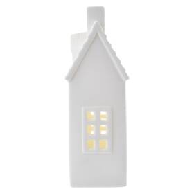 LED dekorace EMOS keramický domeček, 18 cm, 1LED, vnitřní, teplá bílá, časovač 

 obrázek produktu 2 z 6
