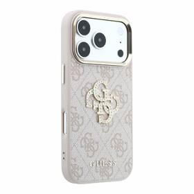 Kryt na mobil Guess PU 4G Strass Metal Logo na Apple iPhone 18 Pro růžový

 obrázek produktu 3 z 6