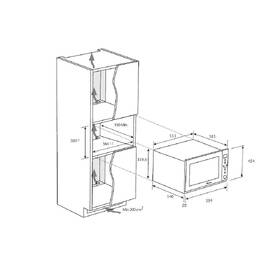 Mikrovlnná trouba Haier HWO38MG4HXB černá barva
