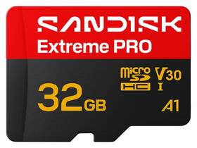 Paměťová karta SANDISK 32GB UHS-I U3 (100R/90W) + SD apaptér 

 obrázek produktu 1 z 3