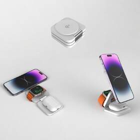 Bezdrátová nabíječka Cubenest EQ310 3v1 Qi2 s MagSafe (EQ310WT) bílá

 obrázek produktu 5 z 10