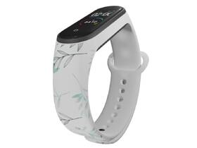 Řemínek Mi-Band na Xiaomi Mi Band 5/6 - motiv Akát, bílý 

 obrázek produktu 2 z 3
