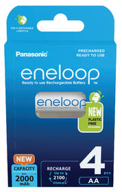 Baterie nabíjecí Panasonic Eneloop AA, HR06, 2000mAh, Ni-MH, blistr 4ks 

 obrázek produktu 2 z 4