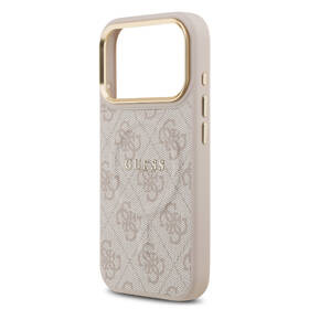 Kryt na mobil Guess PU Leather 4G Gold Frame MagSafe na Apple iPhone 17 Pro růžový

 obrázek produktu 5 z 7