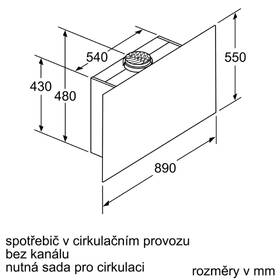 Odsavač par Bosch DWF97RV60 černá barva
