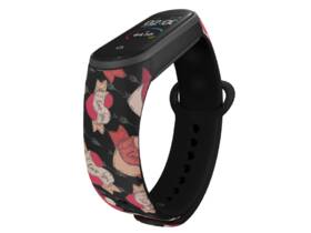 Řemínek Mi-Band na Xiaomi Mi Band 3/4 - motiv Amorci, černý 

 obrázek produktu 2 z 3