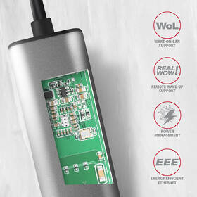 Síťová karta Axagon USB-A 3.2 Gen 1 - 2.5 Gigabit Ethernet šedá

 obrázek produktu 4 z 4
