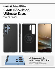Kryt na mobil Spigen Thin Fit MagSafe na Samsung Galaxy S25 Ultra černý

 obrázek produktu 13 z 19