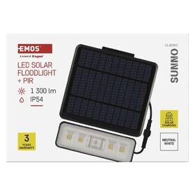 Reflektor EMOS SUNNO, 1300lm, PIR, solární, neutrální bílá černý

 obrázek produktu 4 z 4