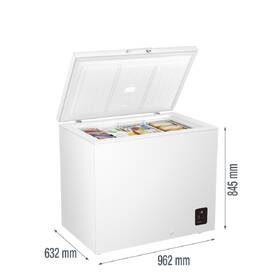 Mraznička Gorenje FHC22A6W5 bílá barva
