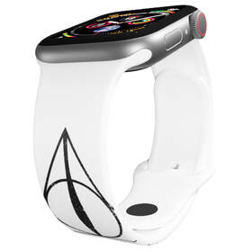 Řemínek Harry Potter na Apple Watch 42/44/45/49 mm - motiv Relikvie smrti 2, bílý 

 obrázek produktu 2 z 3