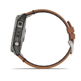 Chytré hodinky Garmin fenix 7X Sapphire Solar Style - Titan/ Brown Leather Band 

 obrázek produktu 7 z 9