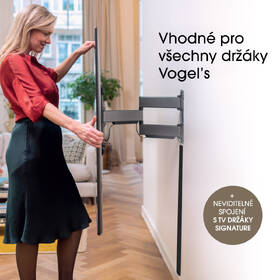 Lišta Vogel’s SIGNATURE TVA 7000 na 6 kabelů černá barva
