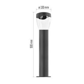 Venkovní svítidlo EMOS ZGA0A0P, E27, IP44, MAX 15W, 50 cm antracitové

 obrázek produktu 8 z 8