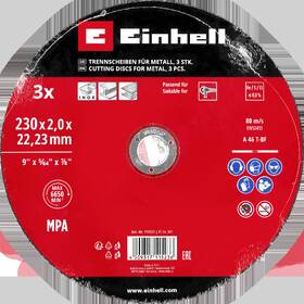 Řezný kotouč Einhell 230 mm (3 ks), 49711523 

 obrázek produktu 1 z 3