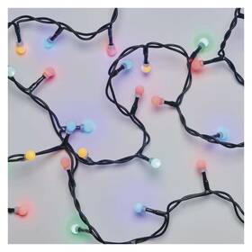 Vánoční osvětlení EMOS 200 LED, cherry řetěz – kuličky, 10m, vnitřní, multicolor 

 obrázek produktu 2 z 5