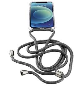 Kryt na mobil CellularLine Neck-Case s černou šňůrkou na krk na Apple iPhone 12 Pro průhledný

 obrázek produktu 1 z 4