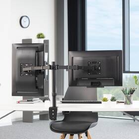 Držák Hama Standard, 2 ramena, na monitor, pro úhlopříčky 13" až 32", nosnost 2x8 kg černý

 obrázek produktu 9 z 9