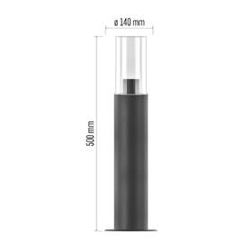 Venkovní svítidlo EMOS Zala ZGC0A0P, zahradní, E27, IP44, MAX 15W, 50 cm antracitové

 obrázek produktu 8 z 8